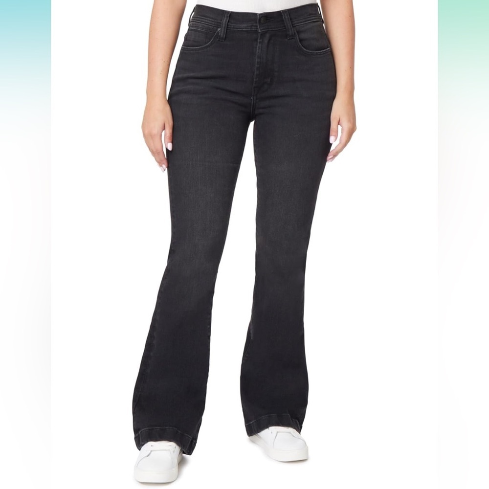 Kensie Vintage Luxe Black Flare Savannah Jeans |‎ 12 31